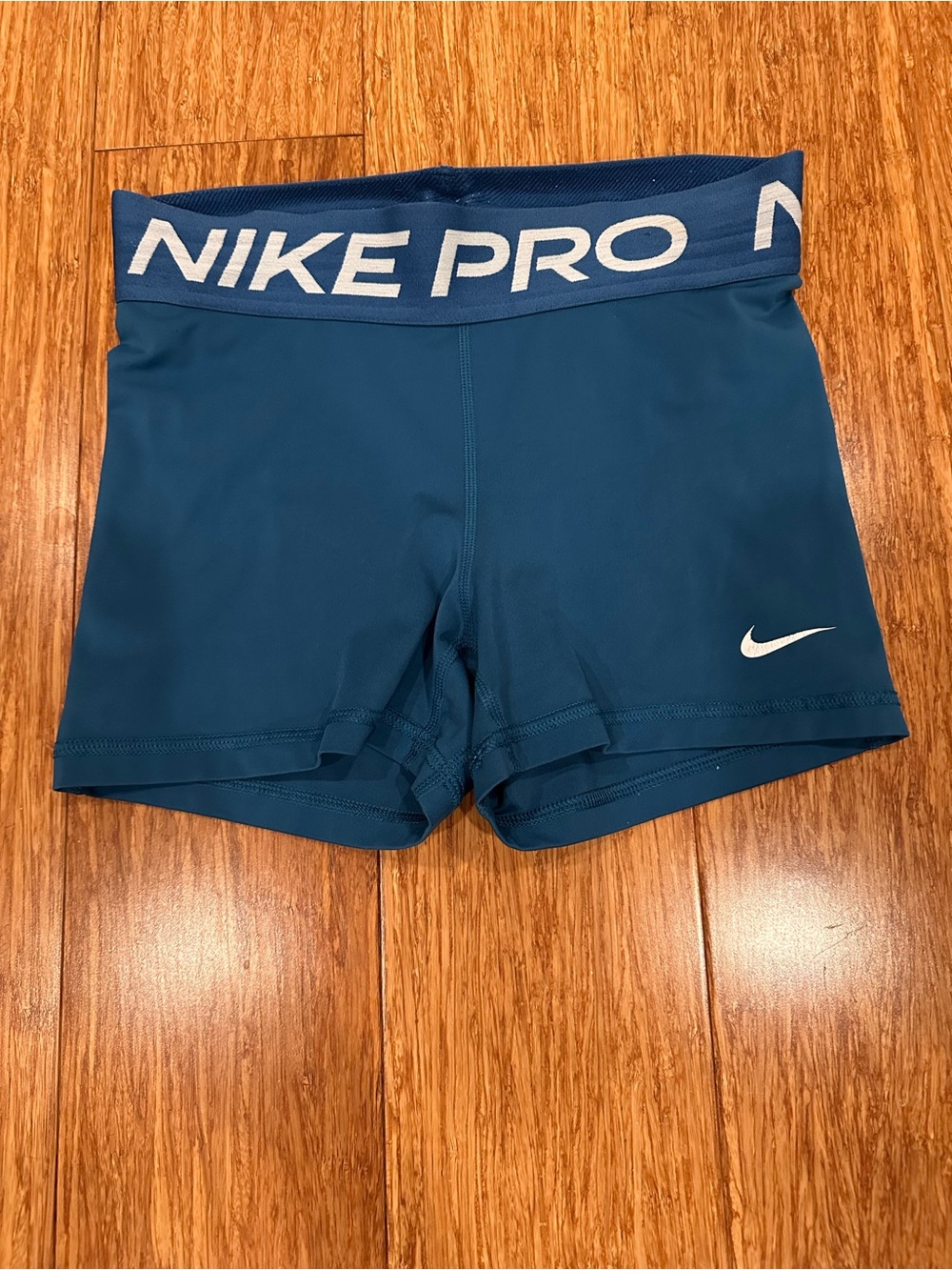 Nike Pro Teal Blue Performance Compression Shorts